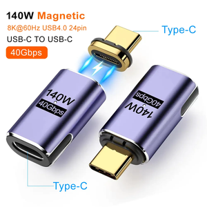 PD140W USB4.0 40Gbps Adaptador magnético <span class=keywords><strong>USB</strong></span> <span class=keywords><strong>C</strong></span> a tipo <span class=keywords><strong>C</strong></span> Cable convertidor magnético de carga rápida 8K @ 60Hz Adaptador <span class=keywords><strong>USB</strong></span> tipo <span class=keywords><strong>C</strong></span> - Product Image 2