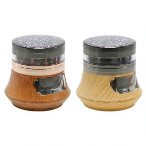 <span class=keywords><strong>Triturador</strong></span> de Cigarrillos Metálico de Lujo Ligero, Diseño de Cinco Capas de 63MM, con Cubierta de Lentejuelas y Cajón en Forma de Jarrón, Modelo 7948 - Product Image 1
