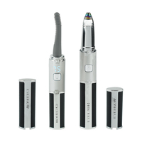 VOAUN V-8122 Recourbe-cils chauffant électrique rechargeable portable 2-en-1 et tondeuse à sourcils sans odeur pour salon, usage domestique et DIY