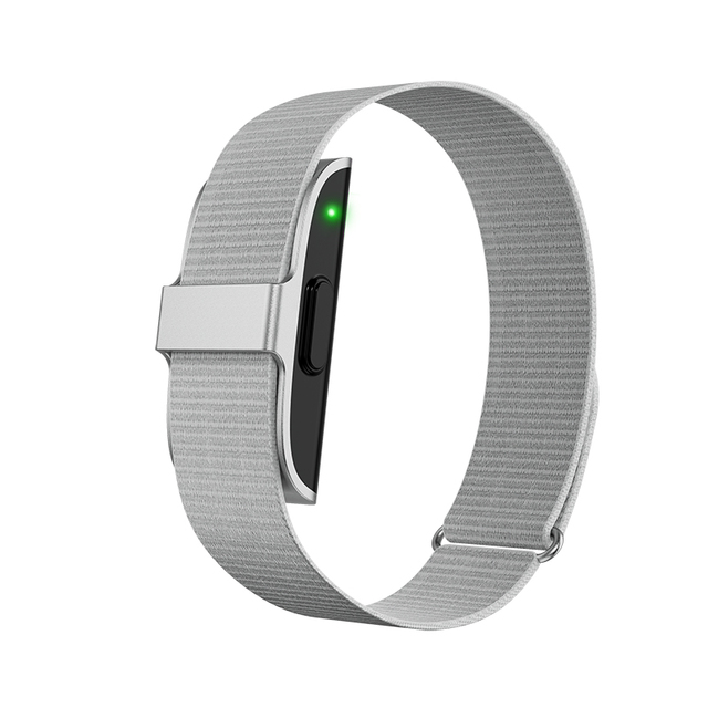 2208A Silver Android Wearable Device Smartband Mini Smart Band Screenless Sport Fitness Tracker Smart Bracelet with Eda and Hrv
