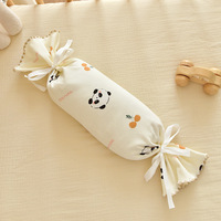 Bonbons Oreiller 100% Coton Anti-Poussière Acariens Corps Soutien Côté Couchage Dossier Tenant Confort Sommeil Pression Couette