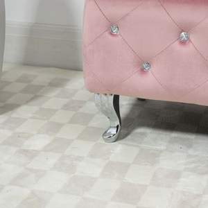 Moderno Reposapiés <span class=keywords><strong>Cuadrado</strong></span> <span class=keywords><strong>Rosa</strong></span>, Otomana con Almacenamiento, Puf Suave y Esponjoso para Dormitorio o Sala de Estar, para Uso en Interiores o Exteriores - Product Image 6