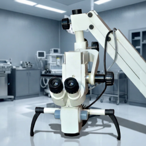 Microscope mural avec éclairage LED, mise au point manuelle, distance de mise au point de 20 mm, réglage dioptrique ±5d, modèle chirurgical. - Product Image 1