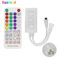 Controlador RGBIC SP611E, Control Remoto para Tira de LED RGB Pixel, Sincronización con Música, Aplicación, DC 5-24V, Corriente de Salida 8A/6A para IR