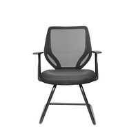 Chaise de bureau moderne pour le télétravail ; Chaise d'ordinateur ergonomique avec dossier en maille minimaliste et design empilable