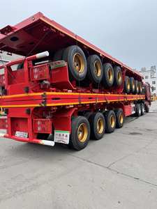 Semirremolque de Plataforma de Alta Calidad, 2 Ejes, 40 Pies/45 Pies, Semirremolque Intermodal en Venta, Chasis Esquelético para Contenedores - Product Image 3