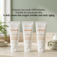 Crema Diaria LouAude Four Seasons Total Care para Piel Sensible, Crema Humectante Calmante, Reparación de la Barrera Cutánea e Hidratación