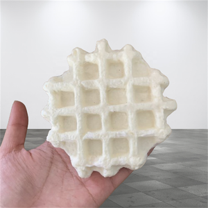Modelo de Comida de Simulación con Textura Suave y Húmeda, Waffle Belga de Color Blanco, Sabor Original a Chocolate, Set para Fiestas y Bodas - Product Image 4