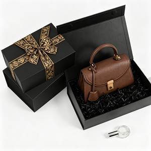 Custom Printed Foldable <b>Magnetic</b> Rigid Paper <b>Box</b> for Handbag Packaging Luxury <b>Gift</b> <b>Box</b> for Designer Bag Brand - Product Image 4