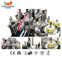 Machine d'étiquetage automatique personnalisée pour les bouteilles en verre PET, usine de boissons, équipement d'étiquetage de haute précision