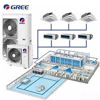 Aire Acondicionado Comercial Gree VRF de 14KW, 16KW, 22KW, Tipo Cassette, Ducto, FCU, Multi Split, para Proyectos de Ingeniería a Gran Escala