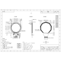 Layar LCD TFT IPS 2,1 inci 480*480 Resolusi Bulat 40 Pin SPI/RGB All View 300nit dengan Layar Sentuh CTP