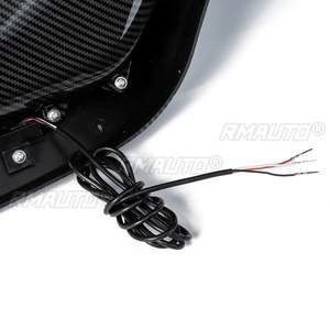 Car Front Bumper Lip Splitter <b>Diffuser</b> Lip Body Kit Spoiler <b>With</b> <b>LED</b> Day <b>Light</b> Protector for Honda Civic Si/HATCHBACK 2017-2021 - Product Image 6