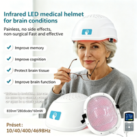 Neurothérapie non invasive, casque à lumière rouge médicale 810 nm, dispositif pour l'autisme, la schizophrénie, le neurofeedback, les troubles cérébraux