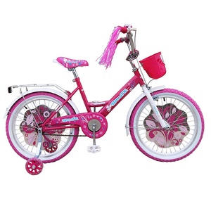 Bicicleta para crianças 16 polegadas de fábrica, bicicleta rosa bonita com cesta frontal e colorida arco-íris para crianças - Product Image 3