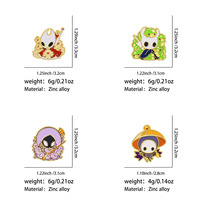 4 Stile Ritter-Emaille-Pins-Set, niedliche Spielfigur-Anstecknadel, Hornet-Brosche für Rucksack, Jacke, Kleidung, Sammlerstück, Geschenk