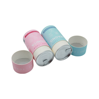 Tubes en papier recyclé personnalisés avec couvercle en plastique à ouverture facile, boîtes étanches à l'humidité, emballage de compléments alimentaires de qualité alimentaire avec estampage