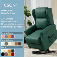 Fauteuil inclinable électrique moderne en tissu de haute qualité avec design pliable et fonction de massage