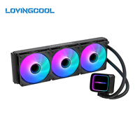 Refroidisseur liquide AIO LOVINGCOOL 360 mm, radiateur à eau, base en cuivre, ventilateur ARGB, pour PC gaming, overclocking, boîtier d'ordinateur, en stock, expédition immédiate