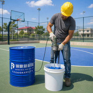 Colle adhésive en polyuréthane certifiée INOLP pour terrains de badminton, tennis et basketball - Liant en silicone liquide PU fabriqué au Guangdong - Product Image 1