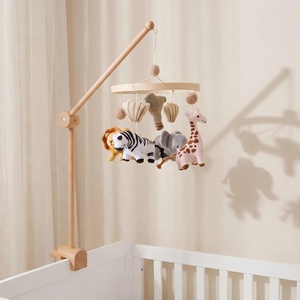<span class=keywords><strong>Mobile</strong></span> de <span class=keywords><strong>lit</strong></span> bébé en peluche, animaux de la <span class=keywords><strong>jungle</strong></span>, décoration suspendue pour berceau, cadeau de naissance, girafe, zèbre - Product Image 3