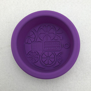 Molde de silicona para jabón de elevación temprana, molde ovalado cuadrado con diseño de abecedario, flor, botella de vino, jabones de grado alimenticio, molde de mano de silicona púrpura - Product Image 3