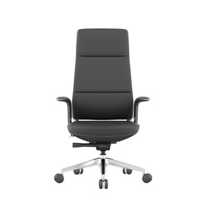 Silla Ejecutiva de Cuero Ajustable de Diseño Moderno de Fábrica con Cuero Genuino de Primera Calidad y Reposabrazos Ajustables Cómodos - Product Image 6