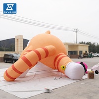 Modèle de chat gonflable géant pour la publicité dans les centres commerciaux, décoration de festival