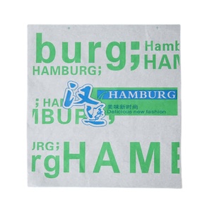 30-45gsm biểu tượng tùy chỉnh dầu mỡ bằng chứng thực phẩm lớp Burger Sandwich Deli Pape thực phẩm bọc gói giấy - Product Image 2