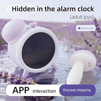 Neuer Lila Vibrator mit Weckerfunktion, Intelligenter App-Fernbedienung und Saugfunktion für Frauen, Masturbations-Sexspielzeug