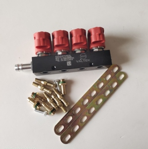 CNG-Gas-Zubehör und -Armaturen Aluminium-Führungsschiene für 4-Zylinder-Kraftstoffeinspritzer von CNG-Fahrzeugen CNG-Gasbetriebene Schienenfahrzeuge - Product Image 3