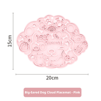 Alas Makan Anjing Silikon dengan Desain Anti-Tersedak dan Suction Cup untuk Makan Lambat