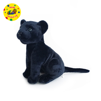 Promotion Peluche Animal Panthère Poupée Jouet Personnalisé Mignon Peluche Panthère Noire Jouet