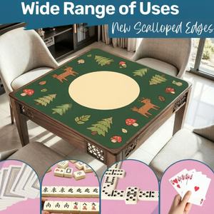 Mantel Ondulado para <span class=keywords><strong>Mesa</strong></span> de <span class=keywords><strong>Juego</strong></span>, Estilo Selva Chic, Alfombra para Mahjong, Accesorio para Noches de Mahjong, Decoración del Hogar - Product Image 2