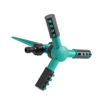 Arroseur rotatif automatique de haute qualité, plastique à 3 bras 360 arroseur de jardin en plastique disquette arroseur d'oscillateur de jardin irrigation/