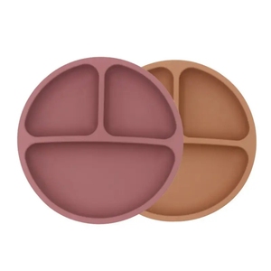 Plato de Silicona de Grado Alimenticio Ecológico para Bebés, Antiderrames, con Succión, Giratorio, Platos de Aprendizaje, Tazones para Servir - Product Image 2