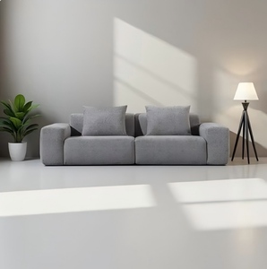 Sofá Minimalista <span class=keywords><strong>Miami</strong></span> Comprimido al Vacío Directo de Fábrica - Mueble Moderno de Tela para Sala de Estar - Product Image 1