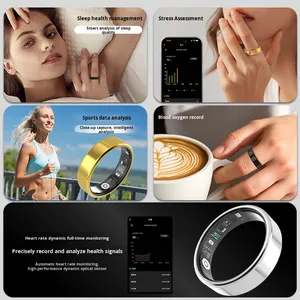 Nouvelle bague connectée 2026 avec télécommande TikTok, moniteur de fréquence cardiaque et de sommeil HRV, étanche IP68, tracker d'activité, cadeau R7 - Product Image 4