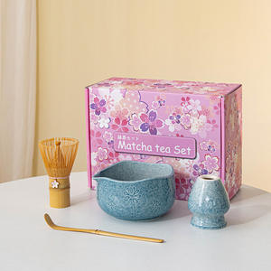 Juego de Batidores de Matcha Modernos a Precio de Mayoreo, 4 Piezas, Accesorios de Bambú, Tazón de Cerámica para Matcha, Kit para Cafetería, Logotipo Personalizado - Product Image 5