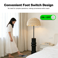 Lampes sur pied de style nordique de luxe pour chambre à coucher et salon, avec base en ciment moderne et éclairage LED pour la décoration du salon