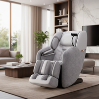 Fauteuil de massage Shiatsu 4D à gravité zéro, super long, en cuir, moderne, pour la maison et le bureau