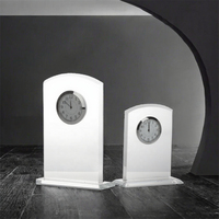 Horloge de table en cristal de luxe pour la maison et le bureau, élément décoratif élégant pour le salon et le hall d'entrée, autres objets artisanaux en cristal