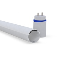 Appareil d'éclairage Led T8 4Ft en aluminium, Tube rond certifié Rohs, pièces de boîtier,