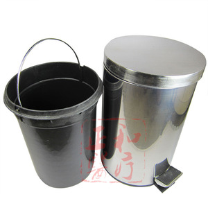 Stainless Steel Trash Can Foot Pedal Sanitary Bin Kitchen Waste Bin Fruit Peel Bin Cleaning Bin - Product Image 3