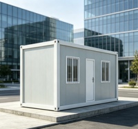 Maison conteneur préfabriquée de 20 pieds, bureau à domicile, bureau, ou unité d'habitation complémentaire en kit