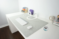 Tapis de bureau classique en feutre de laine naturelle extra large, tapis de souris, épaisseur 5 mm, écologique, couleur personnalisée, protection de table