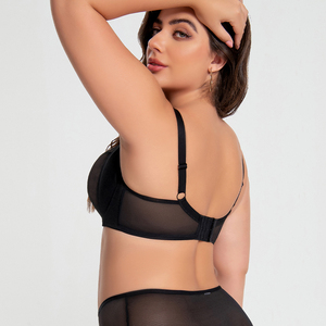 Lencería Sexy para Mujer <span class=keywords><strong>de</strong></span> Talla Grande, Sujetador Transparente <span class=keywords><strong>de</strong></span> Malla Ultrafina, <span class=keywords><strong>Copa</strong></span> Completa con Push-Up, <span class=keywords><strong>Copa</strong></span> CDEFGHIJKL - Product Image 2