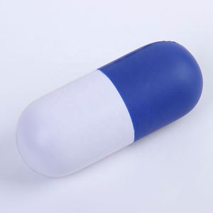 Pelota Antiestrés de PU en Forma de Cápsula, Juguete Suave Promocional, Alivia el Estrés, con Logotipo Personalizado - Product Image 1