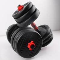 Équipement d'haltérophilie de 20Kg, Gantel réglable en ciment, haltères, Kettlebell, ensemble d'haltères