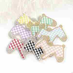 Patch thermocollant auto-adhésif en strass incrustés de diamants, motif cheval de dessin animé, pour vêtements, sacs, coques de téléphone portable, décoration DIY - Product Image 2